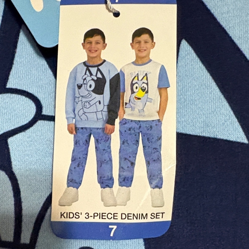 Kids' Bluey 3-Piece Denim Set